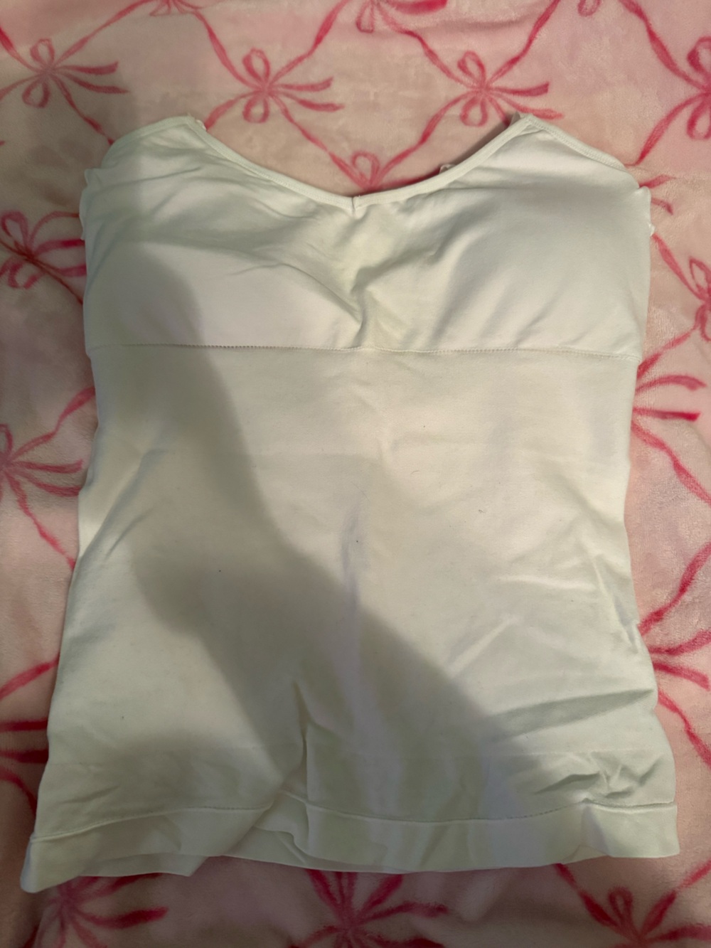 Skinnygirl White Strapless Shaping Tank Top